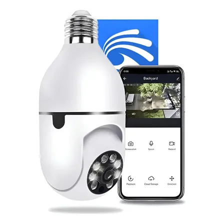 Câmera Lâmpada De Segurança Wifi Ip App Yoosee Visão Noturna GotWire Câmera Lâmpada De Segurança Wifi