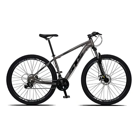 Bicicleta Aro 29 Gts Dexter 24 Marchas Freio A Disco Cor Grafite Com Preto Tamanho Do Quadro 21