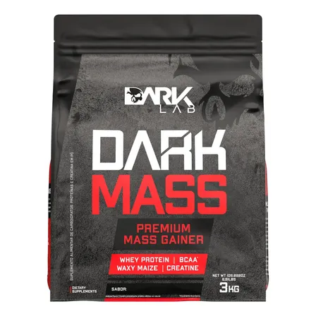 Suplemento em pó Dark Lab Carboidratos Dark Mass 3kg sabor Baunilha x 3kg