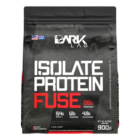 Whey protein Dark Lab Isolate Fuse em pó sabor Morango x 900g