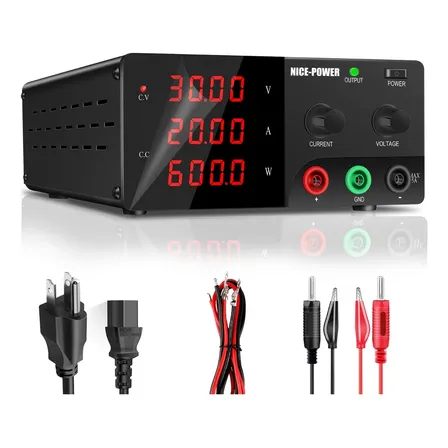 Fonte Alimentação Bancada 30v 20a 600w Ajustável