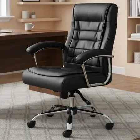 Cadeira de Escritório Presidente Ergonômica Com 42 Molas Ensacadas, Sistema Relax Com Trava, Pillow Top, U-Star Big 150KG