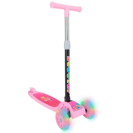 Patinete Infantil 3 Rodas Com Led Dobrável